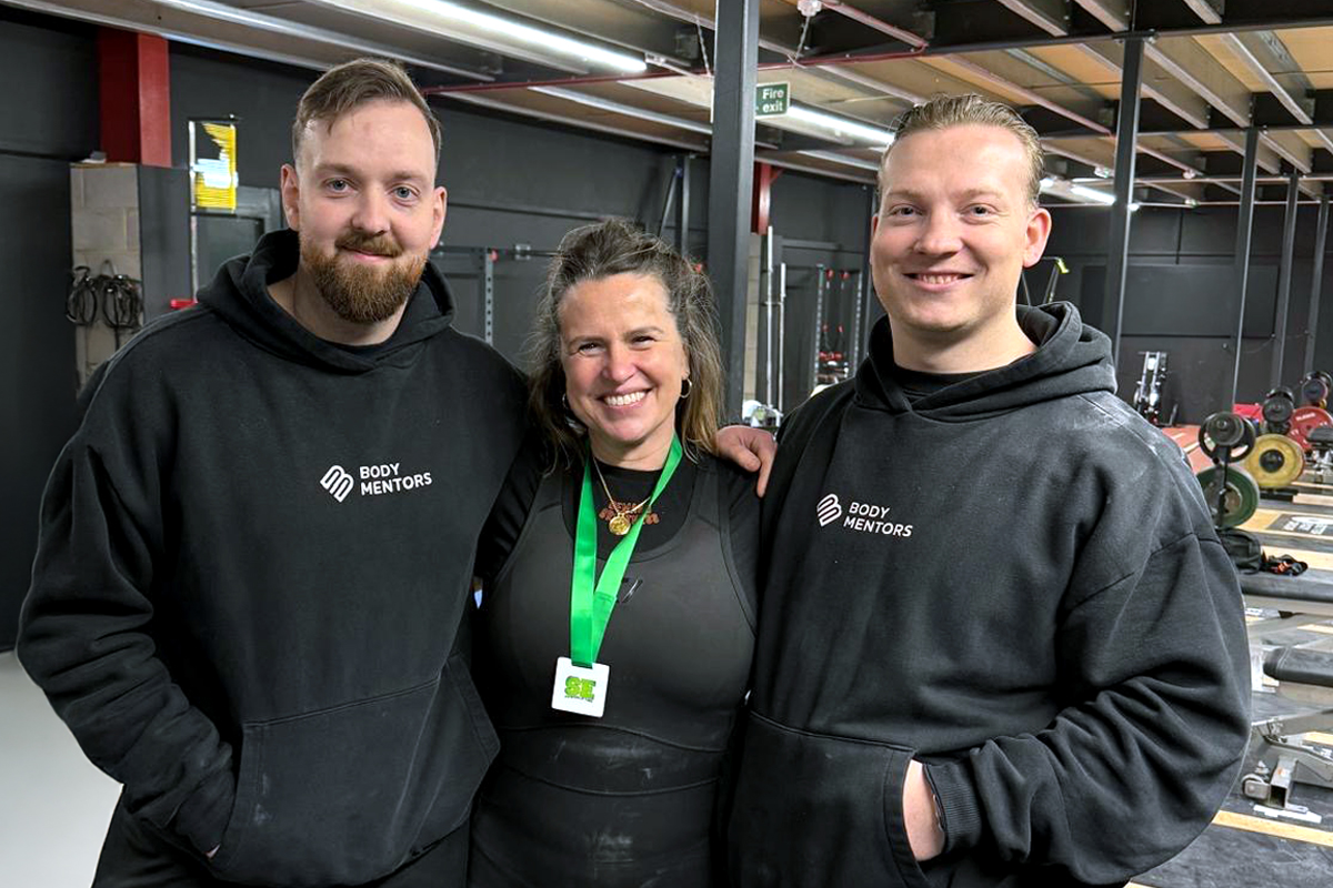 Sam with Jon and Will at SE Powerlifting Winter Competition